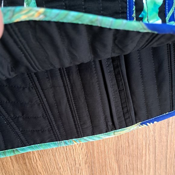 BCBGMAXAZRIA Andrick Black/Combo Waffle Fabric Unlined Skirt Size 6 NWT - Picture 7 of 8